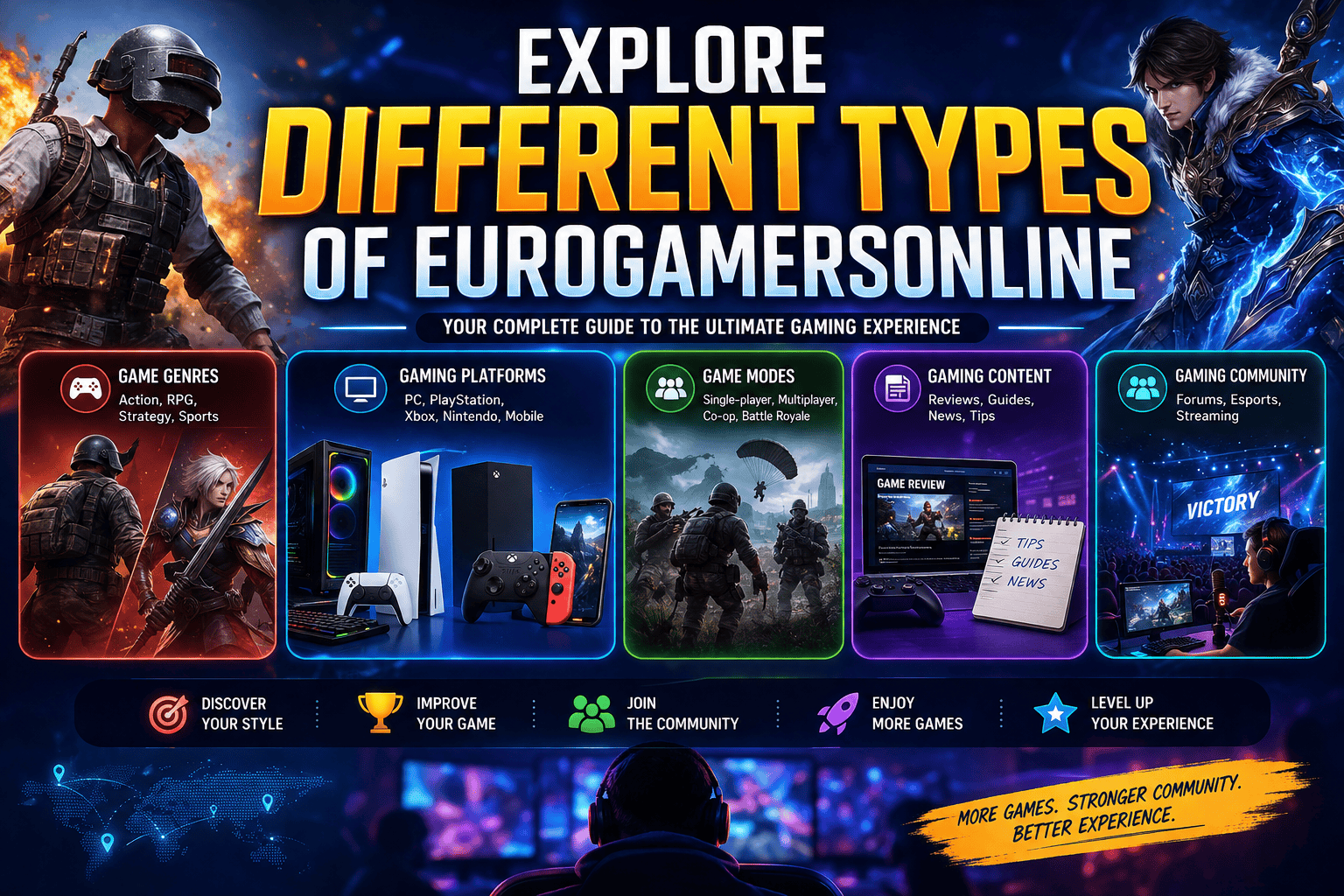 eurogamersonline the different types