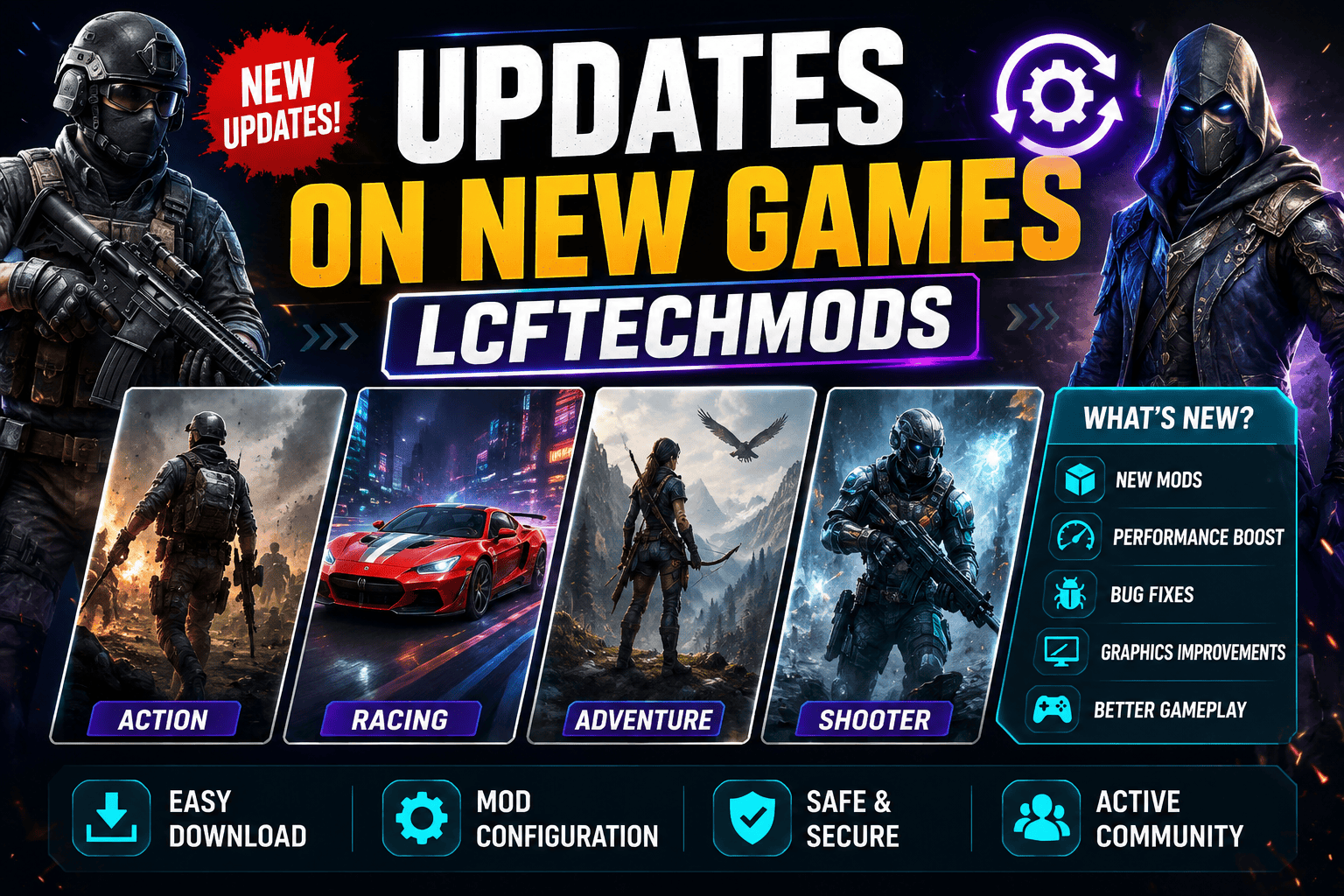 updates on new games lcftechmods